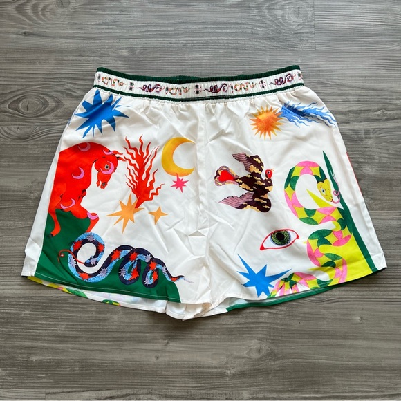 Print Lapel Shorts Set - Picture 9 of 10